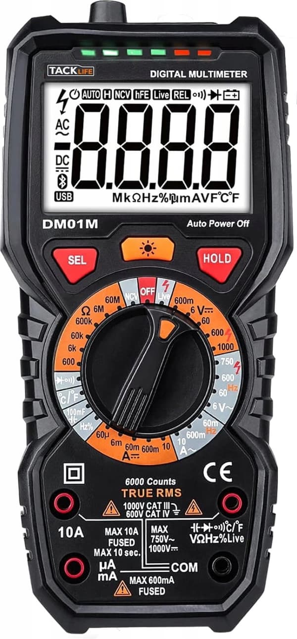 Tacklife DM01 digitalt multimeter
