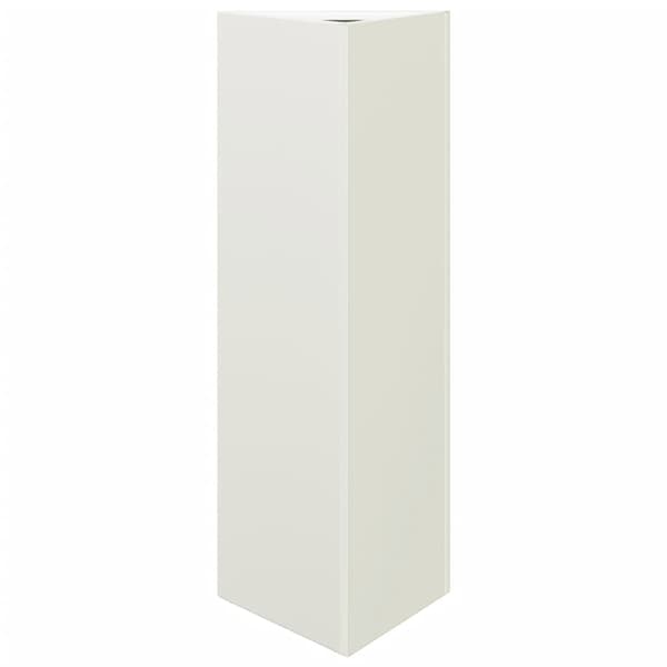 vidaXL Trädgårdskruka, Vit, Triangulär, 30x26x75 cm, Stål