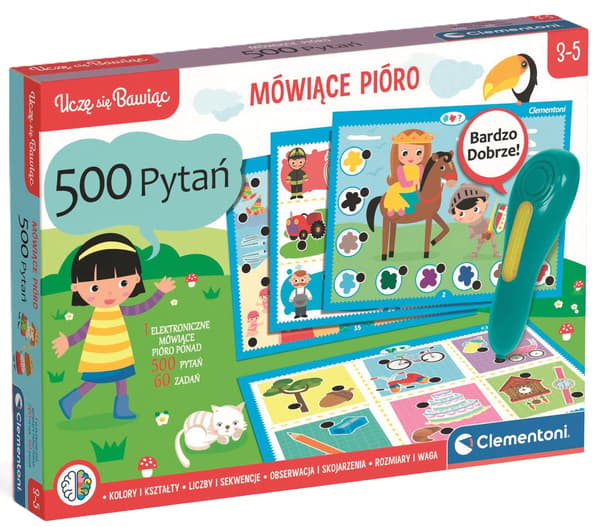 Clementoni Talking Pen 500 Frågor Interaktivt Spel