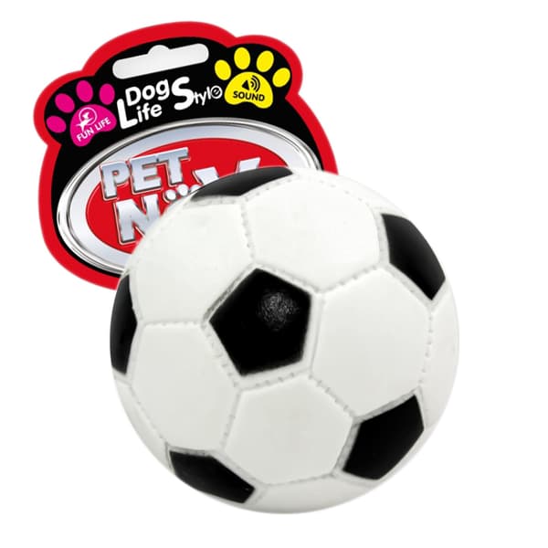 Pet Nova gummilegetøj - fodbold 7 cm