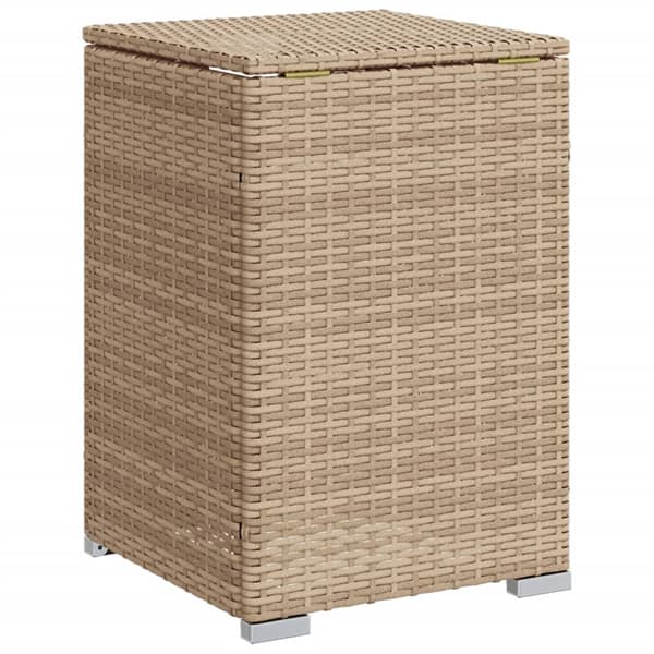 vidaXL Pulloteline/pöytä beige 40x40x60 cm polyrottinki