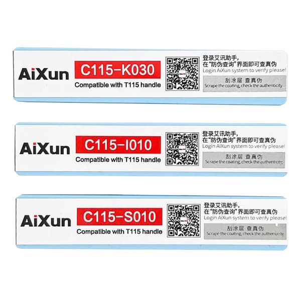 Aixun C115-I010 precisionslödspets, rak typ I, 0,1 mm