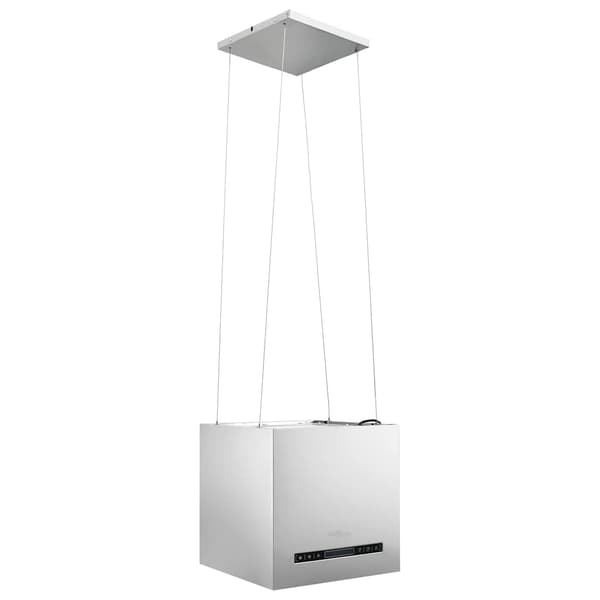 vidaXL væghængt emhætte, touchskærm, LCD, 37 cm, rustfrit stål