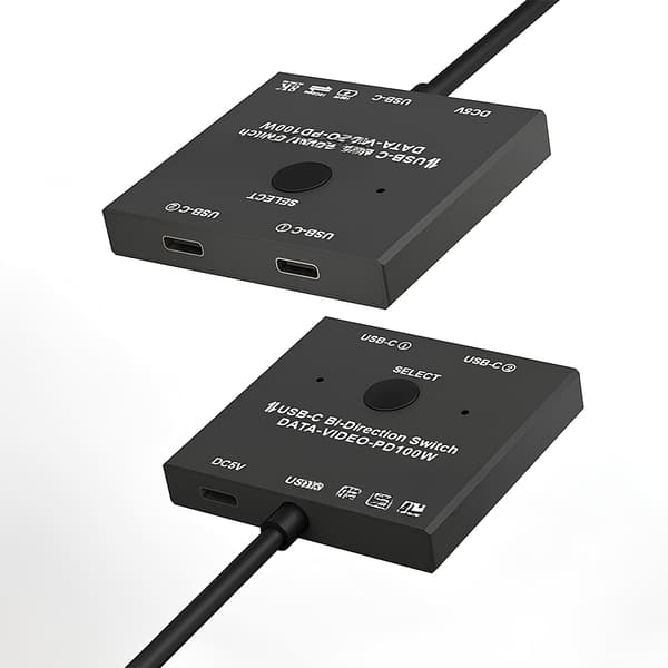 Typ-C KVM2 3.1 Thunderbolt 3-switch 2 ingångar 1 utgång Modell AB201