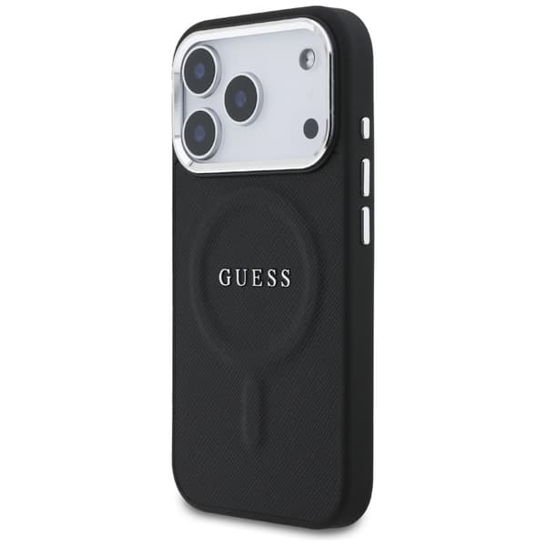 Guess Classic Logo MagSafe-etui til iPhone 17 Pro, sort