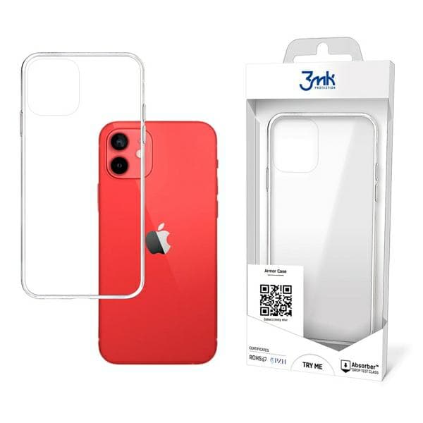 3MK Armor -kotelo iPhone 12 Minille, läpinäkyvä