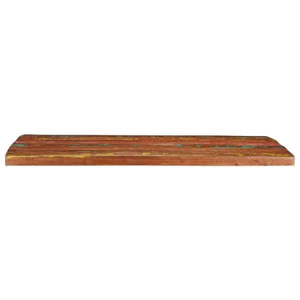 vidaXL bordplade 100x80x2,5 cm rektangulær massiv genbrugstræ