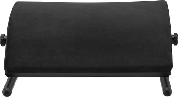 Powerton ergonomisk benstøtte, stål, 25 kg, sort
