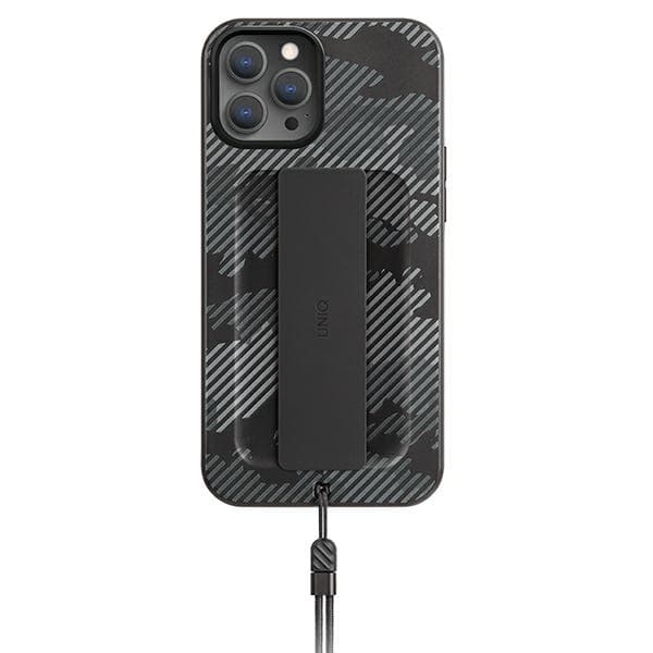 UNIQ Heldro-etui med rem til iPhone 12 Pro Max, sort