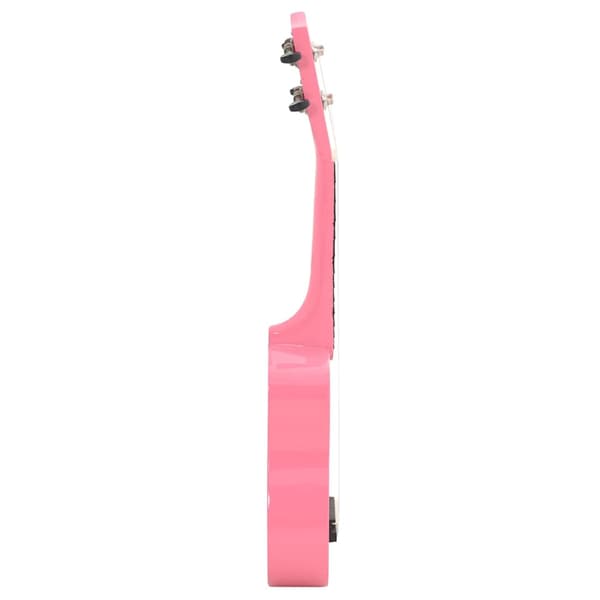 vidaXL Sopraanoukulele kotelolla lapsille, vaaleanpunainen, 23"