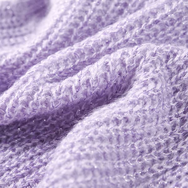 Børne strikket sweatervest, lys lilla, 92
