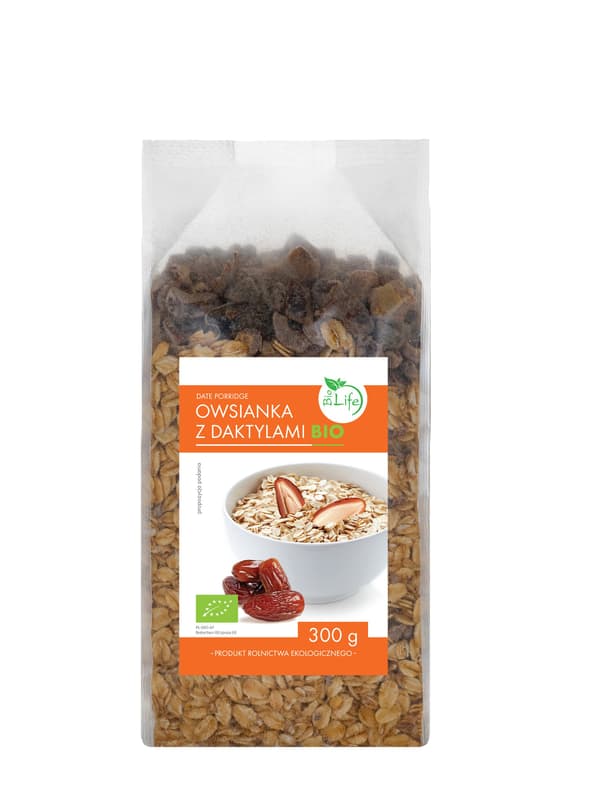 Kaurapuuro taateleilla LUOMU 300g