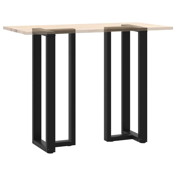 vidaXL barbordsben, 2 stk., sort, 40x35x(110-111) cm, stål