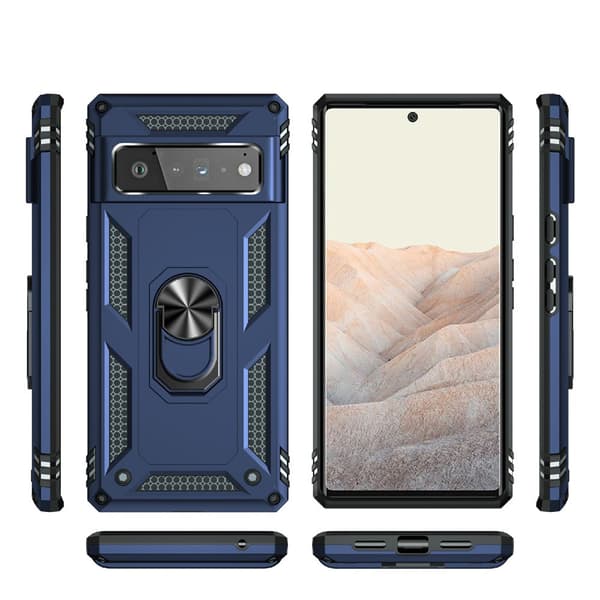 Pansret cover til Google Pixel 6 Pro, Nox Case Ring, marineblå