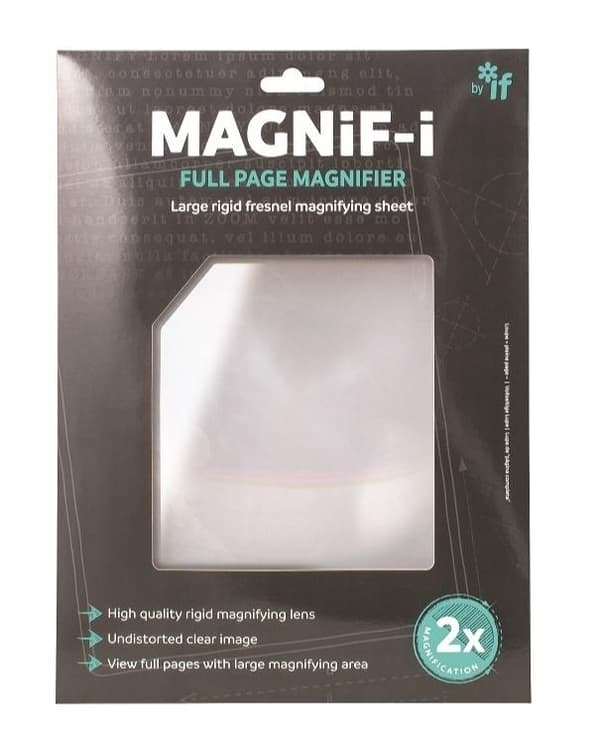 Magnifi-i förstoringsglas/lupp för A4-böcker