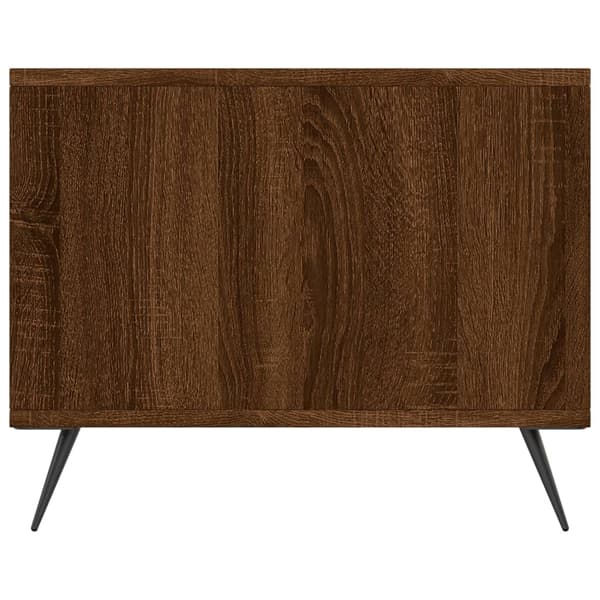 vidaXL sofabord brunt egetræ 90x50x40 cm