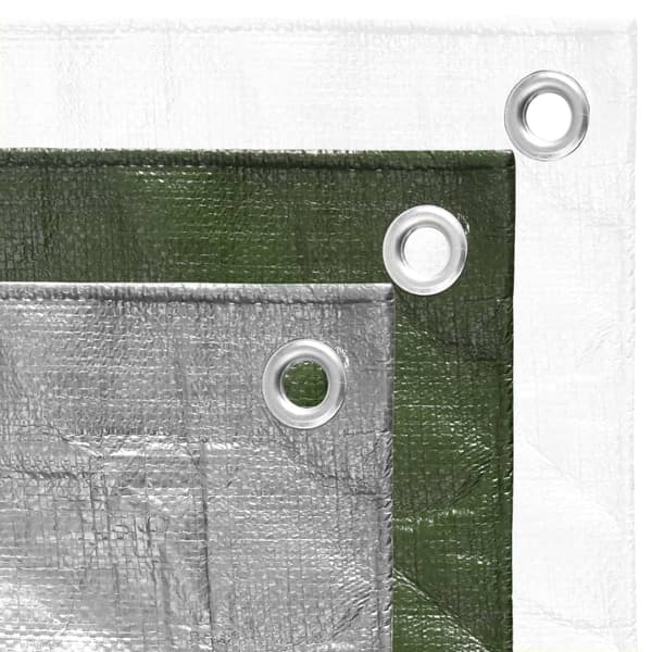 vidaXL Pressu, 180 g/m², 3x4 m, harmaa, HDPE