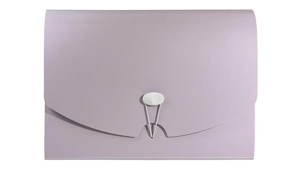A4 PP harmonikamappe, Morandi pink