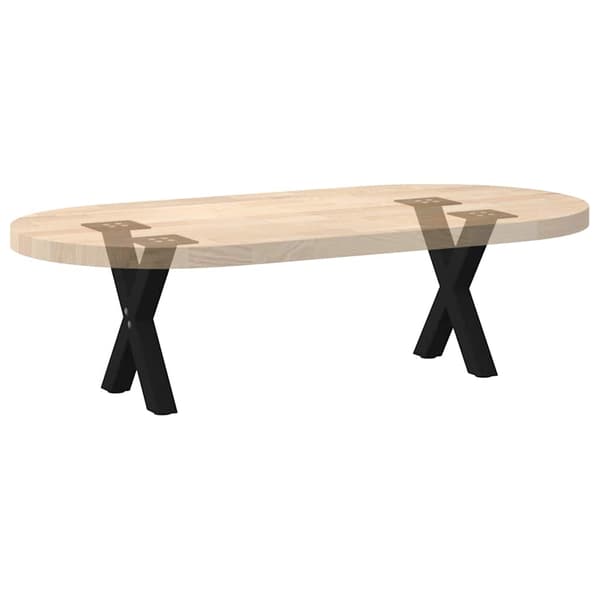 vidaXL sofabordsben, 2 stk., sort, 30x(30-31) cm, stål