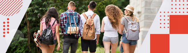 Skolepenalhus til drenge og piger, grå skoletaske med hank