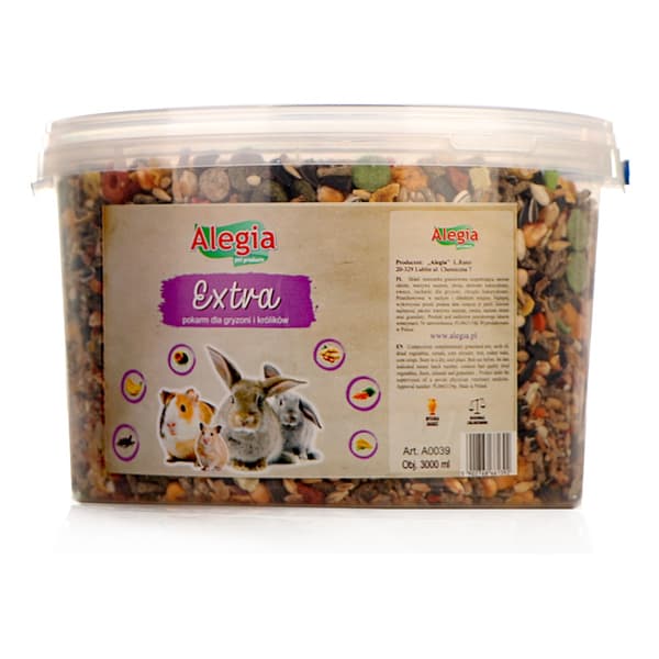 Alegia - Ekstrafoder til gnavere og kaniner 3000 ml