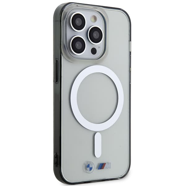 BMW Silver Ring MagSafe-etui til iPhone 14 Pro, gennemsigtig