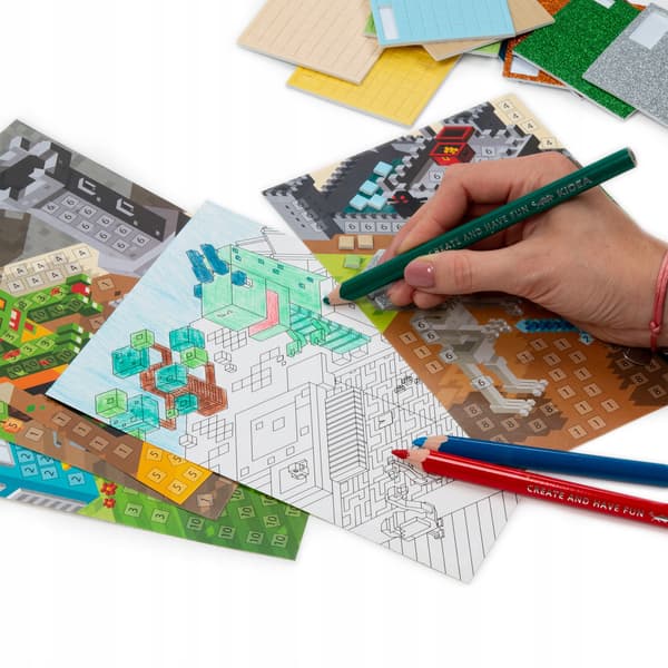 MOSAIK OG FARVEBOG PIXEL KIDEA 8781