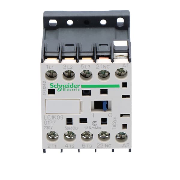 Effektkontaktor TeSys K AC3 9A 3P 1NC spole 230VAC boksterminaler