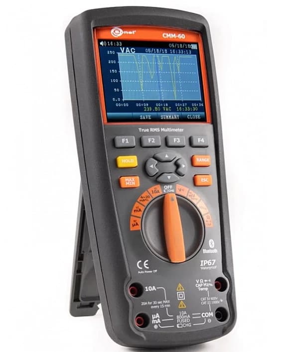 SONEL CMM-60 Avancerad Industriell Multimeter + Kablar Probadapter