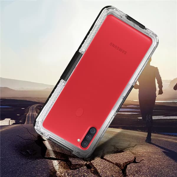 IP68 Vandtæt Etui til Samsung Galaxy A11, Sort