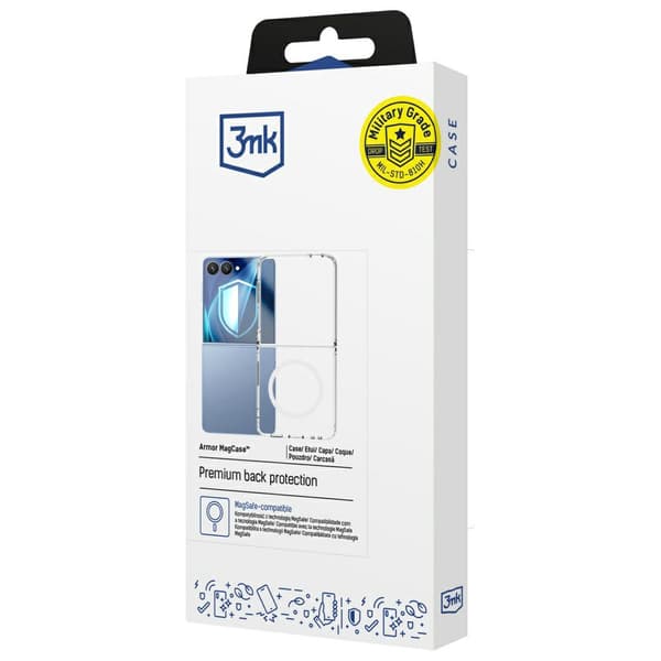 3MK Armor MagCase för Galaxy Z Flip7, Transparent