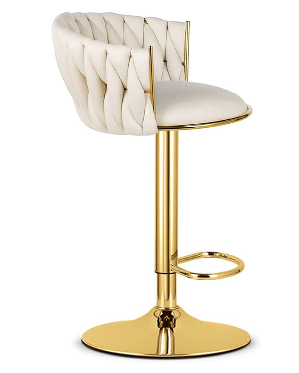MIG pall - beige / guld bas x 1