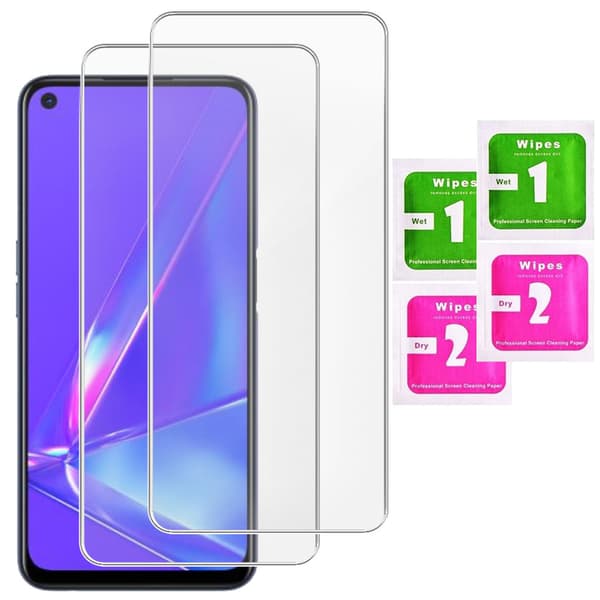 2x Härdat glas för Oppo A72-skärm 9H | 2-pack