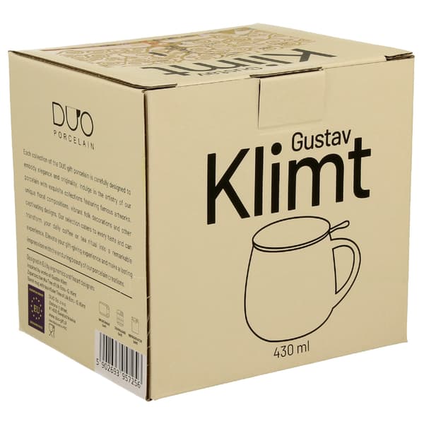 Klimt Ecru Træ Krus med Infuser