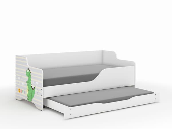 LILU 160x80 DINO barnsäng med sovfunktion