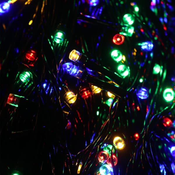 KRAFTFULLA JULGRANSLJUS 500 LED MULTI UTOMHUS INOMHUS PROGRAMMERARE 40M