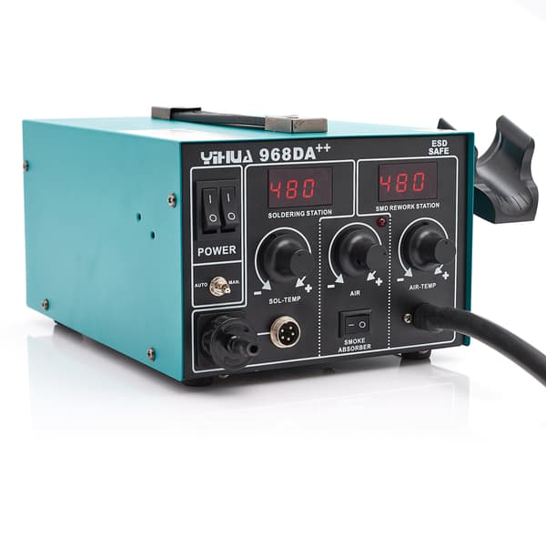 Yihua 968DA++ loddestation PLAST 1 loddetin