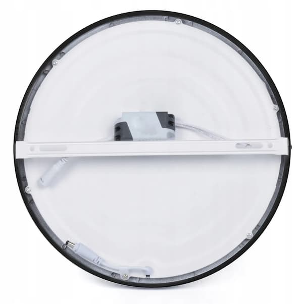 LOFTSLAMPE TIL OVERFLADE MONTERING SORT LED 24W RUNDT LYSPANEL 3000K