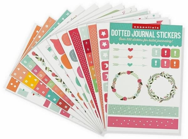 Bullet Journal -kalenteritarrat 500 kpl