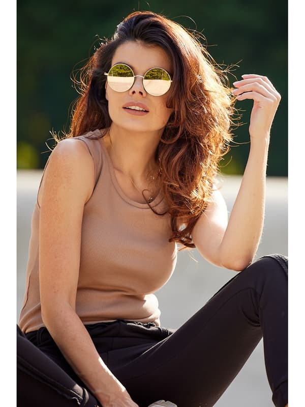 Peruspuuvillatoppi, beige XL