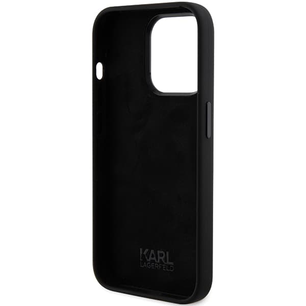 Karl Lagerfeld Karl&Choupette Head-etui til iPhone 15 Pro, sort
