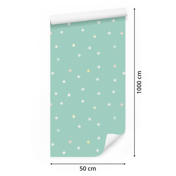 Stjernetapet til stue og soveværelse 50x1000 cm