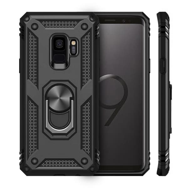 Pansret cover til Samsung Galaxy S9, Nox Case Ring, sort
