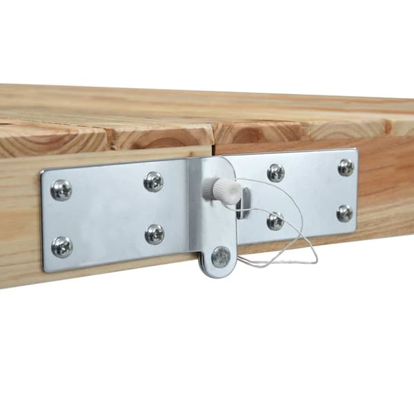 vidaXL foldbart campingbord med 4 sæder, stål, aluminium