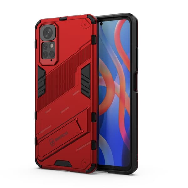 Etui til Xiaomi Redmi Note 11/11S, Militær støtteben, rød