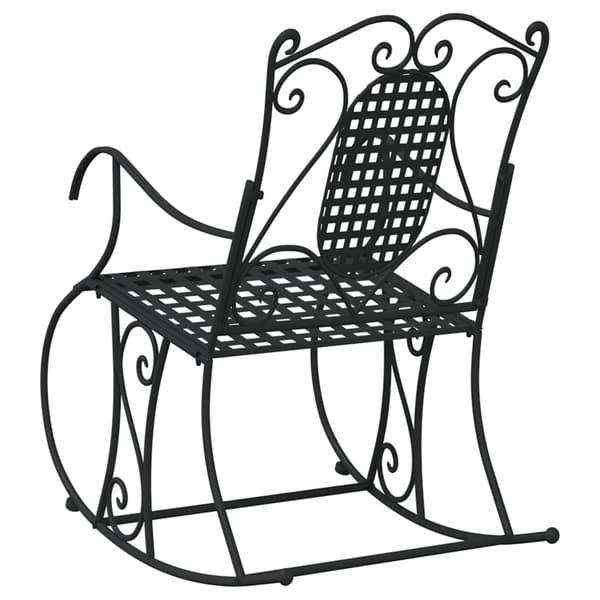 vidaXL Keinutuoli 84 cm musta teräs