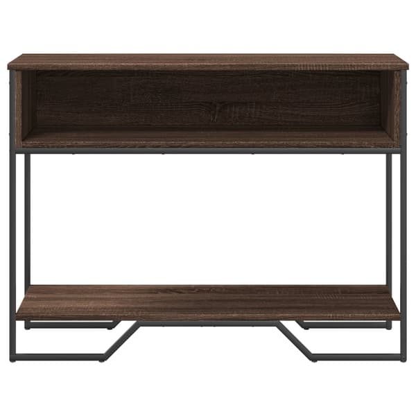 vidaXL konsolbord brunt egetræ 100x35x74,5 cm
