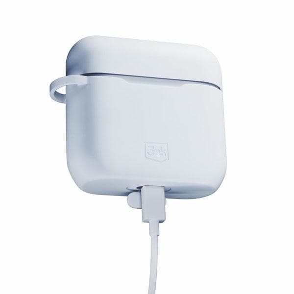 3mk Silikonhörlursfodral för AirPods 3:e generationen, vit