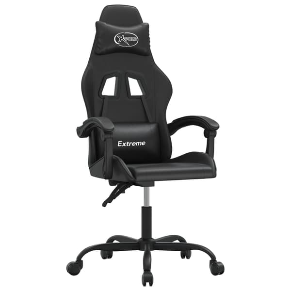vidaXL Gamingstol, svart, konstläder