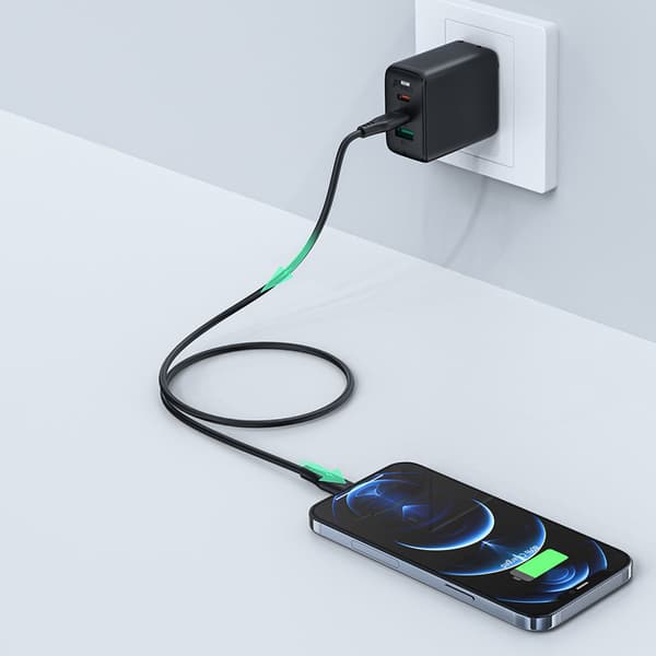 Kabel för iPhone MFI USB-C - Lightning 30W 3A 1,2m vit